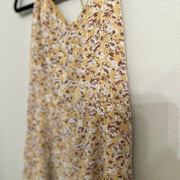 Abercrombie & Fitch Yellow Floral Dress - Picture 2 of 4
